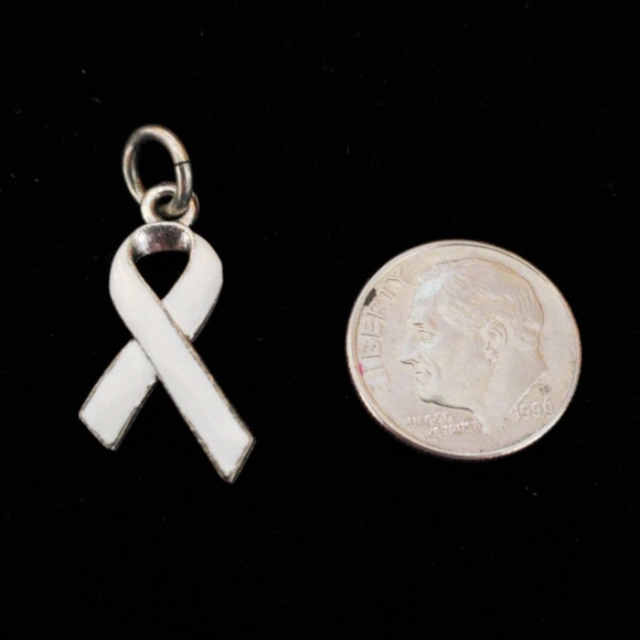 Beaucoup Designs Lung Cancer Ribbon Charm - Picture 2 of 2